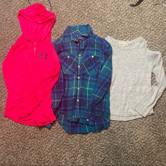 🟢 Lot of 3 Girls Shirts Size Medium 10/12 (Lot #3) - Picture 1 of 8